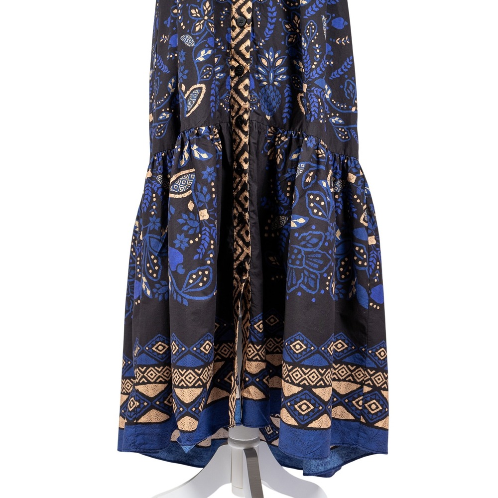 FARM Rio Black, Blue & Cream Printed Maxi Dress - Picture 6 of 12